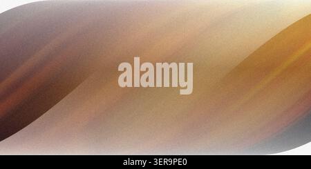 An abstract diagonal gradient featuring warm earth tones like brown, gold, and beige with a grainy texture, isolated on a white background. Stock Photo