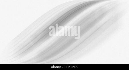 A clean, bright abstract background featuring soft, flowing diagonal lines and a subtle grainy texture in shades of light grey and white. Stock Photo