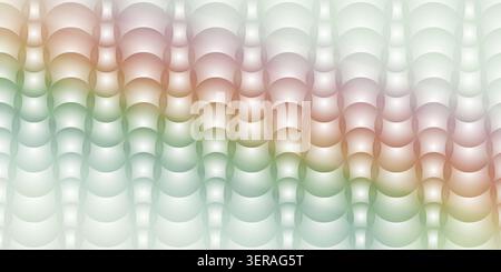 A light and airy abstract background featuring a repeating circular wave pattern with soft pastel color transitions. Stock Photo