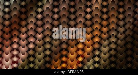 A seamless abstract background featuring a repeating pattern of stylized, interconnected scales or armor plates with a warm brown and bronze gradient. Stock Photo