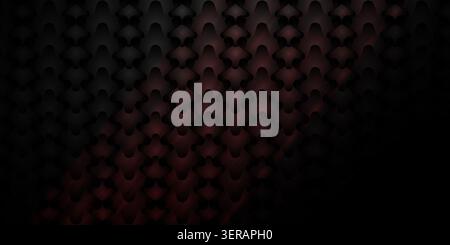 A dark and moody abstract background featuring a repeating pattern of deep red metallic geometric shapes with dramatic lighting and shadows. Stock Photo