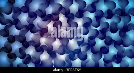 A vibrant abstract background featuring interlocking blue, cyan, and white fluid organic shapes with a soft glowing effect. Stock Photo