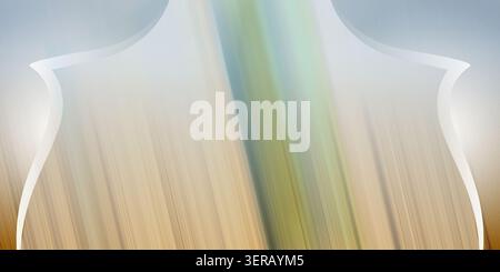 A serene abstract background featuring soft pastel tones with a gentle motion blur effect, highlighted by an elegant decorative frame. Stock Photo