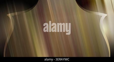A shield-shaped design element with a metallic bronze and gold gradient, featuring vertical light reflections and a soft, glowing border. Stock Photo