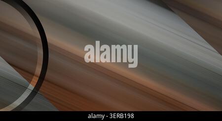 Abstract background featuring diagonal motion blur in shades of brown and grey, accented by a prominent black curved line element. Stock Photo