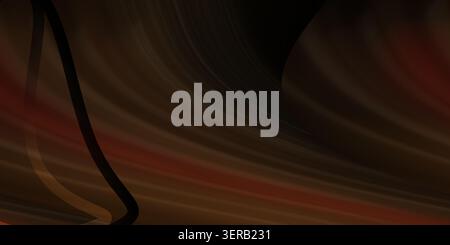 Abstract background featuring smooth dark brown flowing waves and curved lines, creating a sophisticated sense of motion and depth. Stock Photo