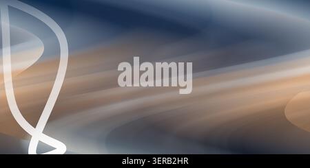 A smooth, abstract background featuring flowing, curved lines and soft transitions between deep blue and warm beige tones, creating a sense of movemen Stock Photo