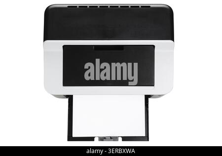 Compact laser home printer isolated on white background Stock Photo