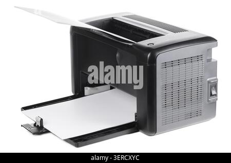 Compact laser home printer isolated on white background Stock Photo