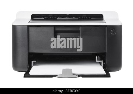 Compact laser home printer isolated on white background Stock Photo