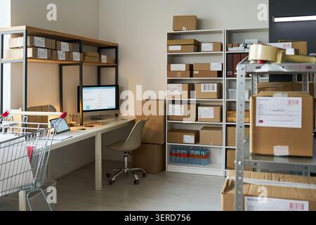 Order Pickup Point and Delivery Workspace Supporting E Commerce Stock Photo