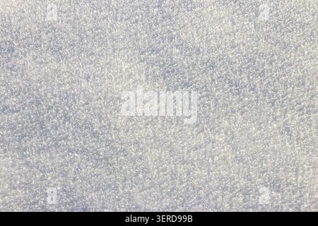 Texture of the white snow. Winter background Stock Photo