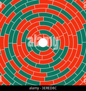 Segments centered. Abstract pattern. Solid cells in frame. Medium weight. Small padding. Artistic vector illustration. Stock Vector