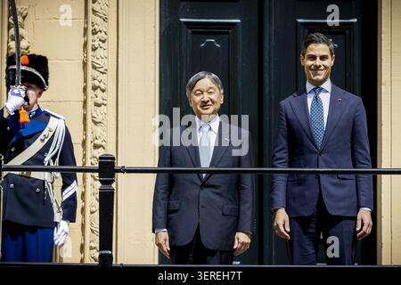 THE HAGUE - Japanese Emperor Naruhito, Prime Minister Rob Jetten, and ...