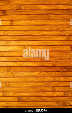 Abstract background of a mat made from strips of bamboo Stock Photo