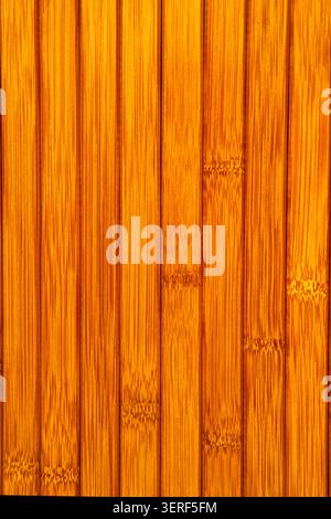 Abstract background of a mat made from strips of bamboo Stock Photo