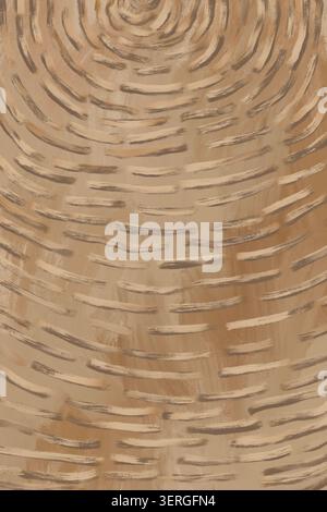 Close-up of woven straw basket texture with circular pattern Stock Photo