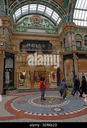 County Arcade, luxury shopping, Leeds city centre, West Yorkshire Stock Photo