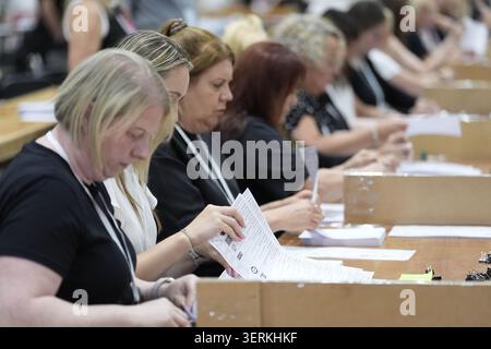Votes Are Counted At The Edge Wigan For The Makerfield By election votes-are-counted-at-the-edge-wigan-for-the-makerfield-by-election