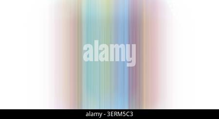 An abstract digital background featuring soft vertical color gradients in pastel rainbow tones, isolated on a clean white background. Stock Photo