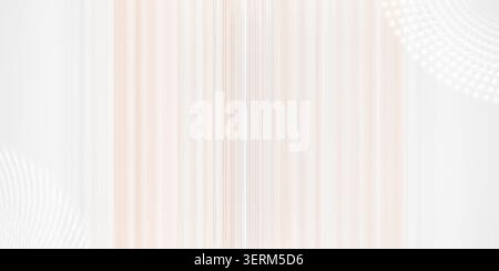 An abstract background featuring soft pastel vertical stripes with subtle geometric dot and line patterns in the corners, creating a modern, clean des Stock Photo