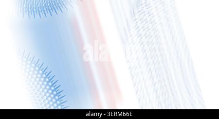 An abstract background featuring repeating geometric shapes and soft blue and white gradients, creating a modern and dynamic visual effect. Stock Photo