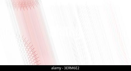 An abstract background in light pink and white tones featuring repeating geometric spiked circular patterns and soft diagonal motion blur effects. Stock Photo