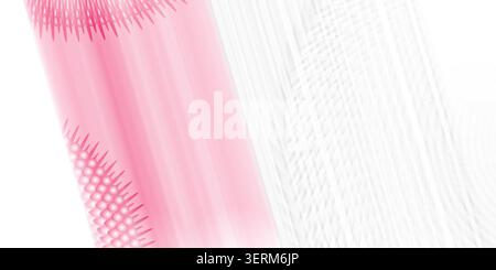 An abstract digital art background featuring soft pink gradients and repeating geometric circular patterns with spiky, textured edges. Stock Photo