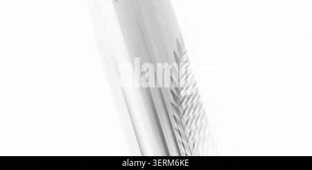A minimalist monochrome abstract background featuring a subtle radial pattern with spikes, isolated on a pure white background. Stock Photo