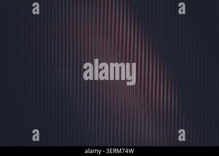An abstract background featuring a pattern of fine vertical lines with a dark red gradient, creating a sophisticated and moody texture. Stock Photo