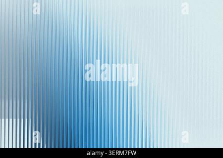 An abstract composition featuring thin vertical lines with a smooth, monochromatic blue gradient, evoking a sense of depth and modern structure. Stock Photo