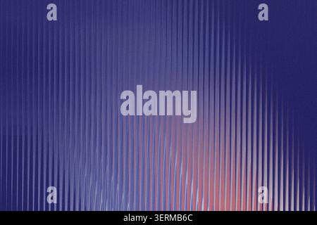 A minimalist abstract background featuring a pattern of vertical lines with a deep purple and pink gradient effect, creating a vibrant and modern aest Stock Photo