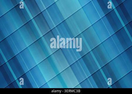 A deep blue abstract background featuring overlapping diagonal stripes and varying shades of blue, creating a sleek and professional look. Stock Photo