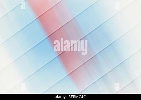 A modern abstract design featuring diagonal lines intersecting with a soft, blurred gradient of blue and red tones, creating a sense of depth. Stock Photo