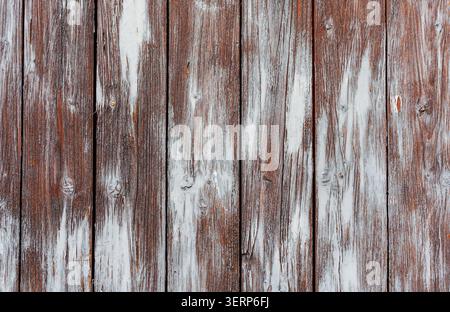 Old, weathered wooden background with old paint Stock Photo
