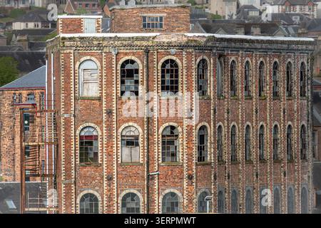 An abandoned building in Greenock, Scotland Stock Photo