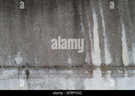 Aged Concrete Surface with Drip Marks and Distressed Texture Stock Photo