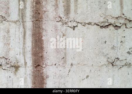 Concrete Wall Background with Stained and Worn Appearance Stock Photo