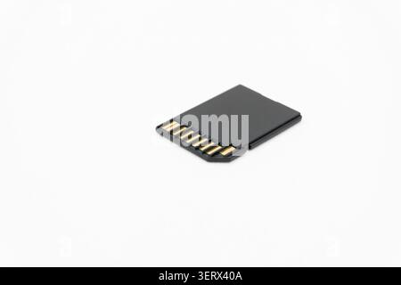 Secure Digital (SD) flash memory card. Stock Photo
