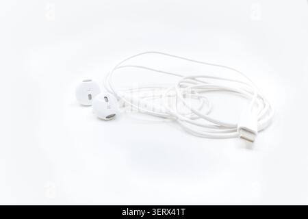 Earphones. Stock Photo