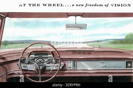 1959 Mercury Park Lane Dashboard - Vintage car advertising Stock Photo