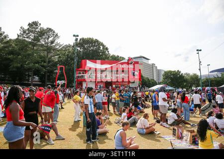 Fans Attend The FIFA Fan Festival At Centennial Olympic Park In Atlanta fans-attend-the-fifa-fan-festival-at-centennial-olympic-park-in-atlanta