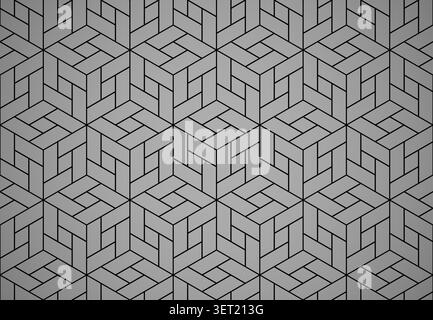 The geometric pattern with lines. Seamless vector background. Black texture. Graphic modern pattern. Simple lattice graphic design Stock Vector