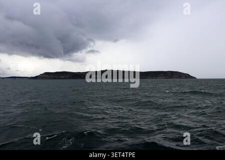 Dramatic Sky over The Great Orme, Llandudno Stock Photo