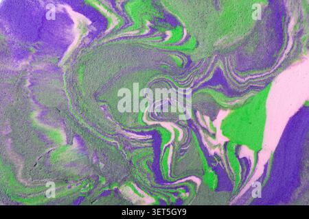 Abstract marble pattern creating dynamic waves and vibrant colors Stock Photo