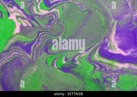 Abstract marble pattern creating dynamic waves and vibrant colors Stock Photo