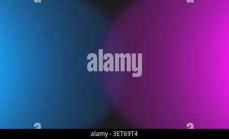 Vibrant grainy background with dual blue and magenta neon lighting effects. Modern textured mesh gradient creates a trendy cyberpunk atmosphere for ar Stock Photo