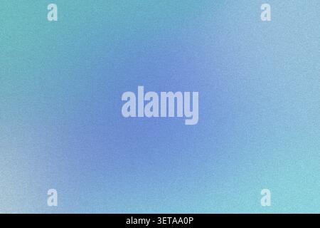Abstract background with smooth color transition from blue to cyan with textured grain Stock Photo