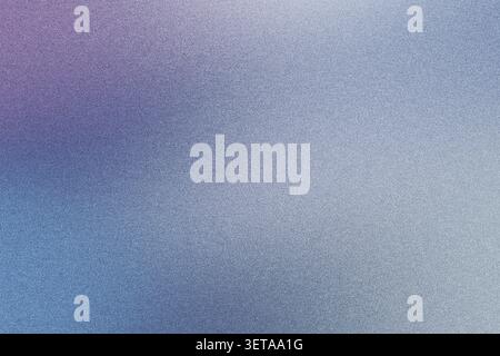 Abstract gradient background showing a mix of blue and purple colors with grain and noise texture Stock Photo