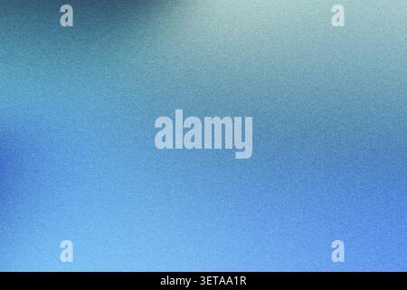 Abstract background with blue and cyan color gradient with subtle grainy texture and soft light Stock Photo